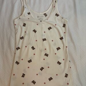 Women's kitty Print Tank Top